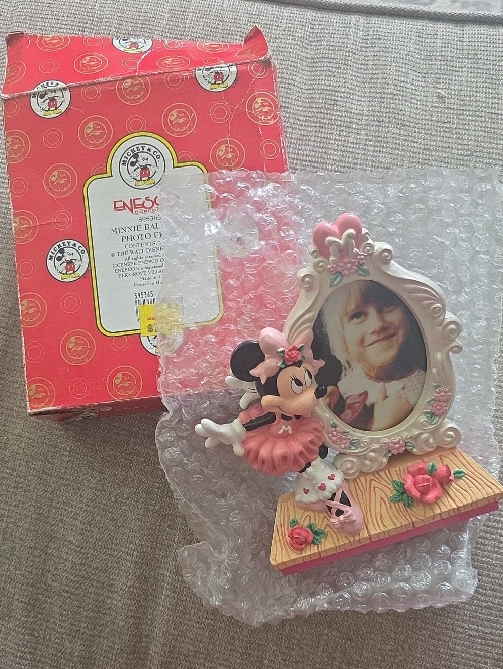 Disney Minnie Mouse Photo Frame Pink New In Box